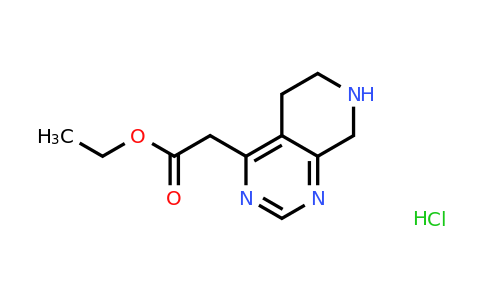 1187830-52-9 | Ethyl 2-(5,6,7,8-tetrahydropyrido[3,4-d]pyrimidin-4-yl)acetate hydrochloride
