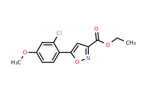 1188200-41-0 | Ethyl 5-(2-chloro-4-methoxyphenyl)isoxazole-3-carboxylate