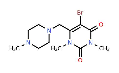 1189749-78-7 | 5-Bromo-1,3-dimethyl-6-((4-methylpiperazin-1-yl)methyl)pyrimidine-2,4(1H,3H)-dione