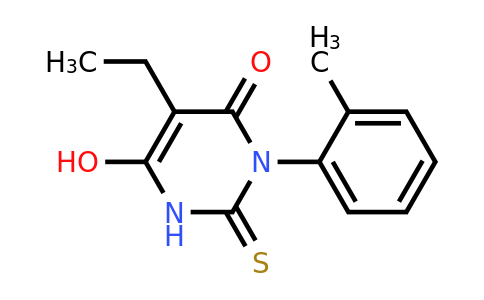 1189867-74-0 | 5-Ethyl-6-hydroxy-3-(2-methylphenyl)-2-sulfanyl-3,4-dihydropyrimidin-4-one