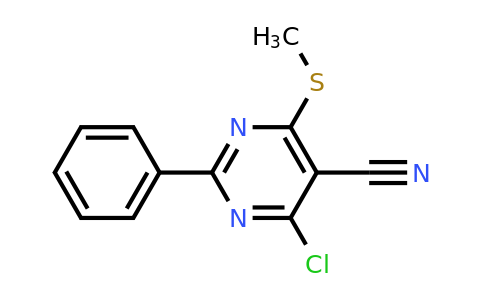 118996-61-5 | 4-Chloro-6-(methylthio)-2-phenylpyrimidine-5-carbonitrile