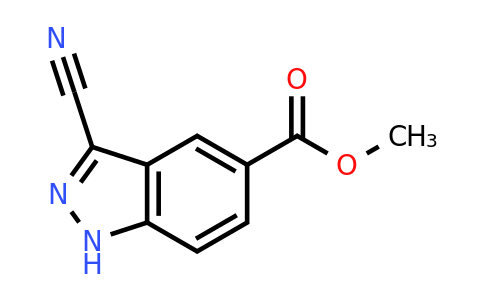 1190319-99-3 | Methyl 3-cyano-1H-indazole-5-carboxylate
