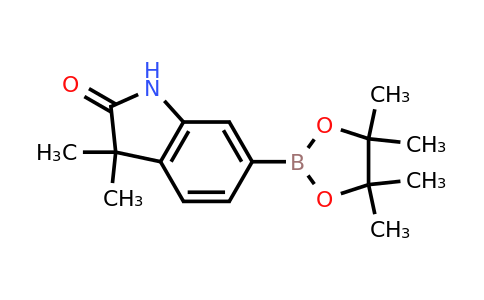 1190861-74-5 | 3,3-Dimethyl-6-(4,4,5,5-tetramethyl-1,3,2-dioxaborolan-2-yl)indolin-2-one