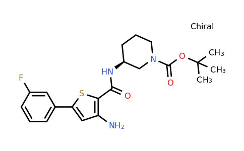 1192875-04-9 | (S)-tert-Butyl 3-(3-amino-5-(3-fluorophenyl)thiophene-2-carboxamido)piperidine-1-carboxylate