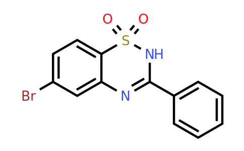 1193389-22-8 | 6-Bromo-3-phenyl-2H-benzo[e][1,2,4]thiadiazine 1,1-dioxide