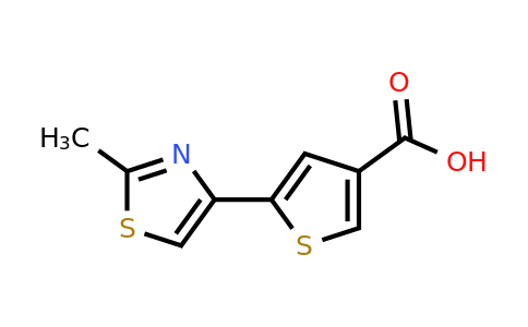 1193389-32-0 | 5-(2-Methyl-1,3-thiazol-4-yl)thiophene-3-carboxylic acid