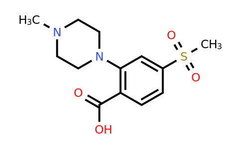 2-(4-Methylpiperazin-1-yl)-4-(methylsulfonyl)benzoic acid