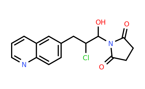 1197377-31-3 | 1-(2-Chloro-1-hydroxy-3-(quinolin-6-yl)propyl)pyrrolidine-2,5-dione
