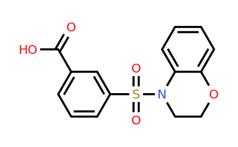 1197683-35-4 | 3-(3,4-Dihydro-2h-1,4-benzoxazine-4-sulfonyl)benzoic acid