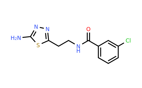 1199215-76-3 | N-(2-(5-amino-1,3,4-thiadiazol-2-yl)ethyl)-3-chlorobenzamide
