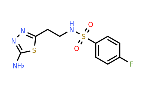 1199215-80-9 | N-(2-(5-amino-1,3,4-thiadiazol-2-yl)ethyl)-4-fluorobenzenesulfonamide