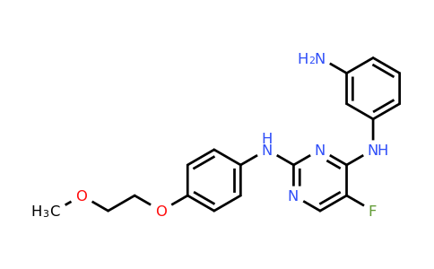 1202759-91-8 | N4-(3-Aminophenyl)-5-fluoro-N2-(4-(2-methoxyethoxy)phenyl)pyrimidine-2,4-diamine