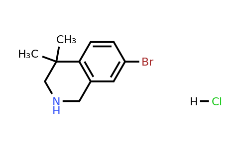 1203684-66-5 | 7-Bromo-4,4-dimethyl-1,2,3,4-tetrahydroisoquinoline hydrochloride