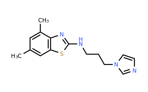N-[3-(1H-imidazol-1-yl)propyl]-4,6-dimethyl-1,3-benzothiazol-2-amine