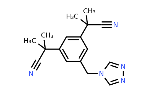 120511-92-4 | 2,2'-(5-((4H-1,2,4-Triazol-4-yl)methyl)-1,3-phenylene)bis(2-methylpropanenitrile) (Anastrozole Impurity)
