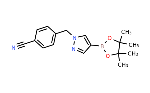 4-((4-(4,4,5,5-Tetramethyl-1,3,2-dioxaborolan-2-yl)-1H-pyrazol-1-yl)methyl)benzonitrile