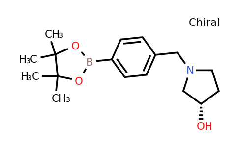1206641-40-8 | (S)-1-(4-(4,4,5,5-Tetramethyl-1,3,2-dioxaborolan-2-yl)benzyl)pyrrolidin-3-ol