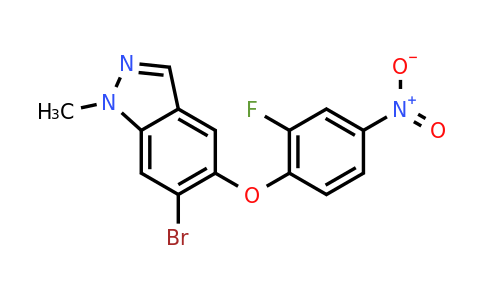 1206800-24-9 | 6-Bromo-5-(2-fluoro-4-nitrophenoxy)-1-methyl-1H-indazole
