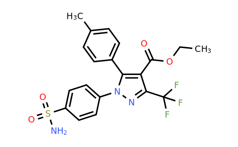 Ethyl 1-(4-(aminosulfonyl)phenyl)-3-(trifluoromethyl)-5-p-tolyl-1h-pyrazole-4-carboxylate