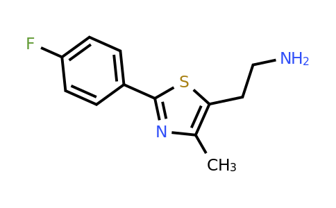 1206976-44-4 | 2-[2-(4-Fluorophenyl)-4-methyl-1,3-thiazol-5-yl]ethan-1-amine