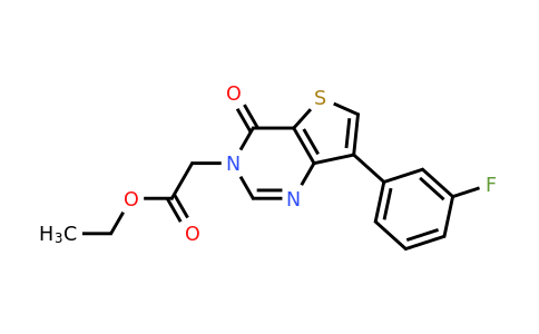 1207032-75-4 | Ethyl 2-(7-(3-fluorophenyl)-4-oxothieno[3,2-d]pyrimidin-3(4H)-yl)acetate