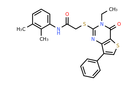 1207051-73-7 | N-(2,3-dimethylphenyl)-2-((3-ethyl-4-oxo-7-phenyl-3,4-dihydrothieno[3,2-d]pyrimidin-2-yl)thio)acetamide