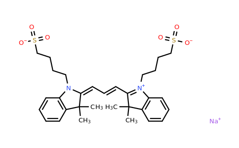 Sodium 4-((E)-2-((E)-3-(3,3-dimethyl-1-(4-sulfonatobutyl)-3H-indol-1-ium-2-yl)allylidene)-3,3-dimethylindolin-1-yl)butane-1-sulfonate