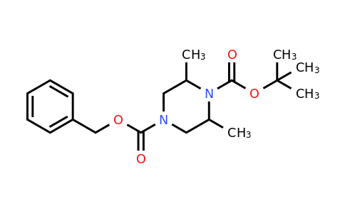 1207455-37-5 | 4-Benzyl 1-(tert-butyl) 2,6-dimethylpiperazine-1,4-dicarboxylate
