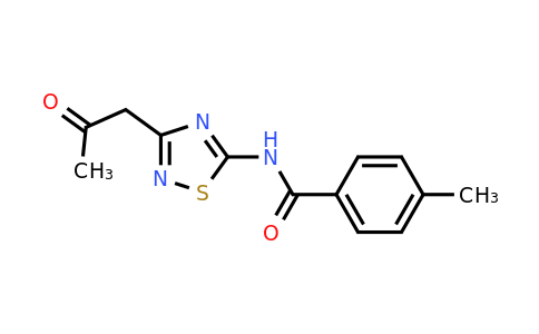 120765-20-0 | 4-Methyl-N-(3-(2-oxopropyl)-1,2,4-thiadiazol-5-yl)benzamide