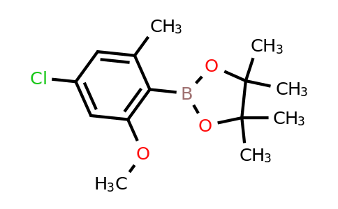 2-(4-Chloro-2-methoxy-6-methylphenyl)-4,4,5,5-tetramethyl-1,3,2-dioxaborolane