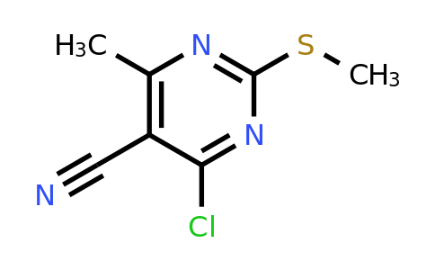 1208170-17-5 | 4-Chloro-6-methyl-2-(methylthio)pyrimidine-5-carbonitrile