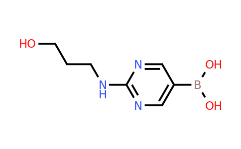 (2-((3-hydroxypropyl)amino)pyrimidin-5-yl)boronic acid