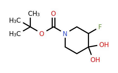 1208864-35-0 | tert-Butyl 3-fluoro-4,4-dihydroxypiperidine-1-carboxylate