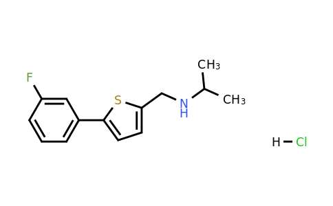 1208894-86-3 | {[5-(3-fluorophenyl)thiophen-2-yl]methyl}(propan-2-yl)amine hydrochloride