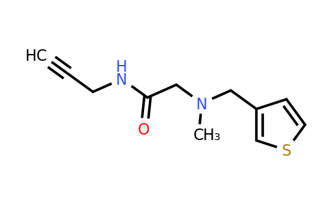 1209413-16-0 | 2-(Methyl(thiophen-3-ylmethyl)amino)-N-(prop-2-yn-1-yl)acetamide