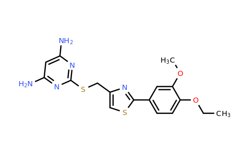1209784-87-1 | 2-({[2-(4-ethoxy-3-methoxyphenyl)-1,3-thiazol-4-yl]methyl}sulfanyl)pyrimidine-4,6-diamine
