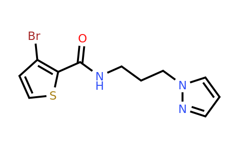 1209801-19-3 | n-(3-(1h-Pyrazol-1-yl)propyl)-3-bromothiophene-2-carboxamide