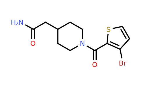 1210158-87-4 | 2-(1-(3-Bromothiophene-2-carbonyl)piperidin-4-yl)acetamide