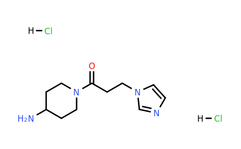 1210349-66-8 | 1-(4-Aminopiperidin-1-yl)-3-(1h-imidazol-1-yl)propan-1-one dihydrochloride