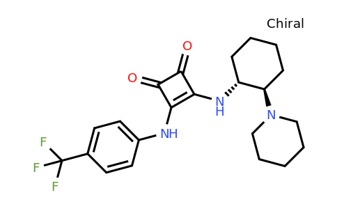 3-[[(1R,2R)-2-(1-Piperidinyl)cyclohexyl]amino]-4-[[4-(trifluoromethyl)phenyl]amino]-3-cyclobutene-1,2-dione