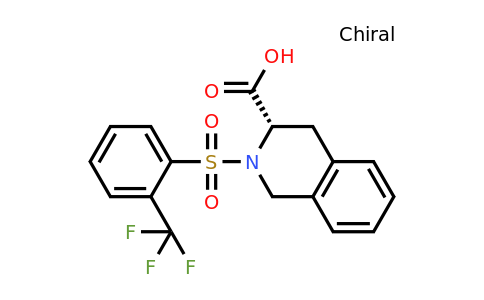 (S)-2-((2-(Trifluoromethyl)phenyl)sulfonyl)-1,2,3,4-tetrahydroisoquinoline-3-carboxylic acid