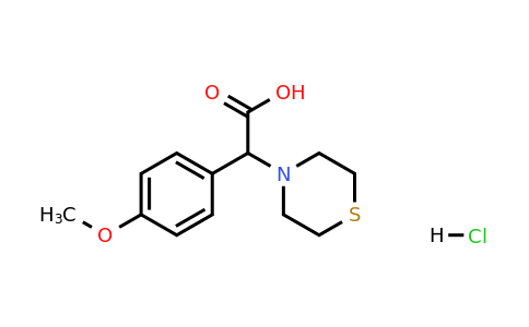2-(4-Methoxyphenyl)-2-thiomorpholinoacetic acid hydrochloride