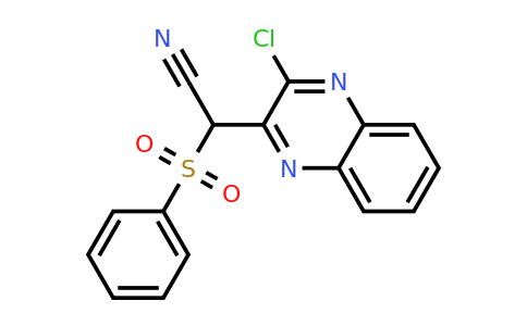 121512-58-1 | 2-(3-Chloroquinoxalin-2-yl)-2-(phenylsulfonyl)acetonitrile
