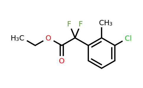 1215205-45-0 | Ethyl 2-(3-chloro-2-methylphenyl)-2,2-difluoroacetate