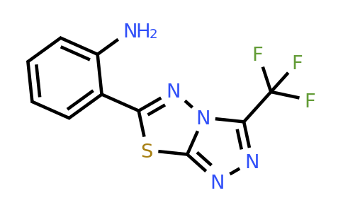1216244-01-7 | 2-(3-(Trifluoromethyl)-[1,2,4]triazolo[3,4-b][1,3,4]thiadiazol-6-yl)aniline