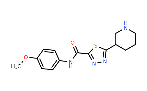1217862-53-7 | N-(4-methoxyphenyl)-5-(piperidin-3-yl)-1,3,4-thiadiazole-2-carboxamide