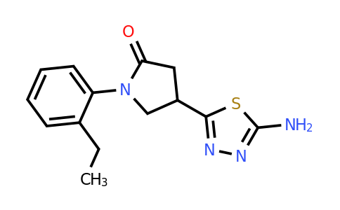 1217862-63-9 | 4-(5-Amino-1,3,4-thiadiazol-2-yl)-1-(2-ethylphenyl)pyrrolidin-2-one