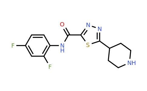 1217862-99-1 | N-(2,4-difluorophenyl)-5-(piperidin-4-yl)-1,3,4-thiadiazole-2-carboxamide