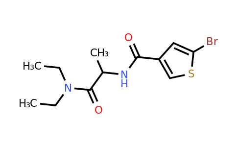 1218723-42-2 | 5-Bromo-N-(1-(diethylamino)-1-oxopropan-2-yl)thiophene-3-carboxamide