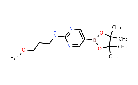 1218789-31-1 | N-(3-Methoxypropyl)-5-(4,4,5,5-tetramethyl-1,3,2-dioxaborolan-2-yl)-2-pyrimidinamine